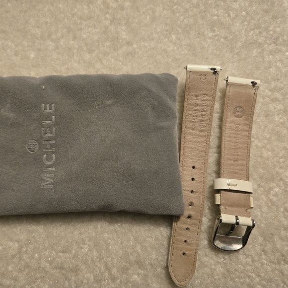 Michele Mini URBAN Diamond Watch with Extra Strap - Picture 5 of 6